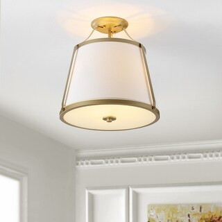 SAFAVIEH Lighting Lanis Flush Mount - 16" W x 12" D x 16" H - Overstock - 36055957 | Bed Bath & Beyond
