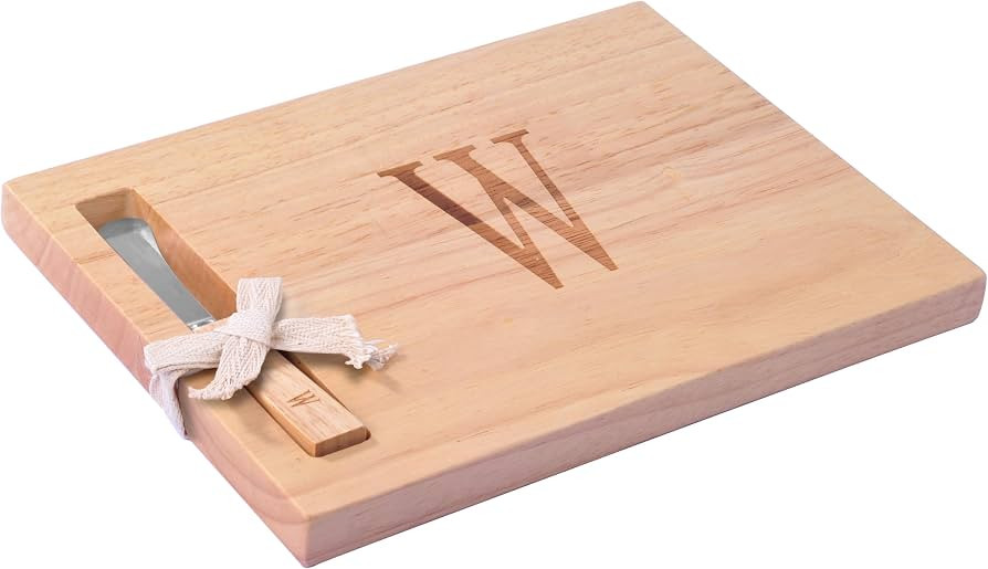 Miicol Wood Charcuterie Board, Monogram Cheese Board 10 Inch, Personalized Initial Cutting Board ... | Amazon (US)
