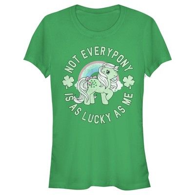 Junior's My Little Pony St. Patrick's Minty Lucky As Me T-Shirt | Target
