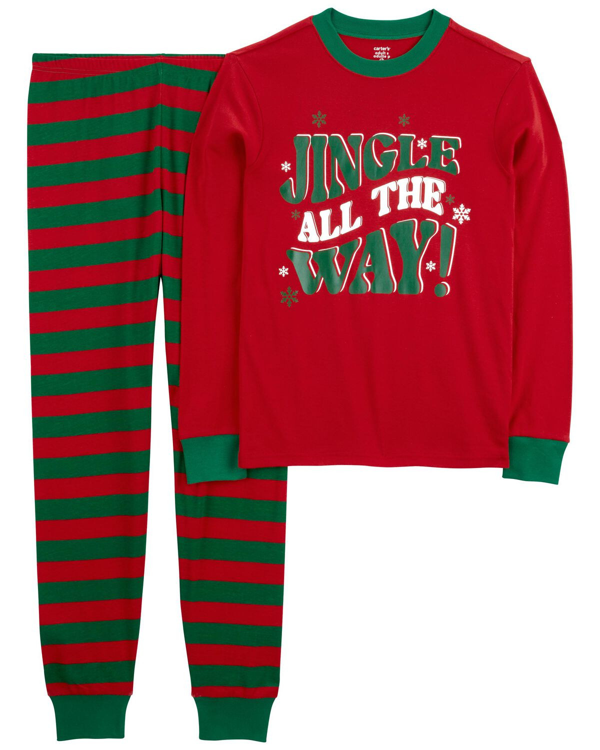 Adult 2-Piece Christmas Jingle All The Way 100% Snug Fit Cotton Pajamas - Carter's | Carter's | Carter's Inc