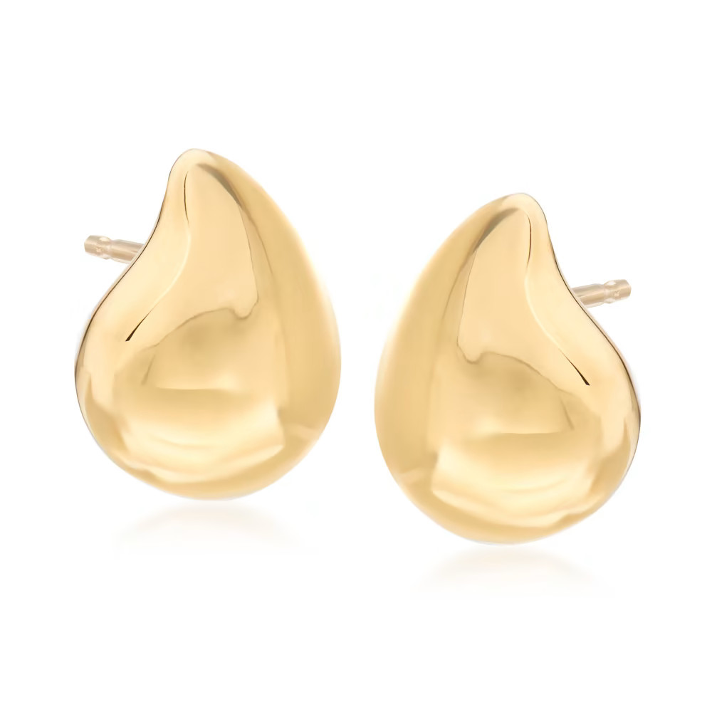 14kt Yellow Gold Small Teardrop-Shaped Stud Earrings | Ross-Simons