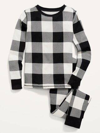 Gender-Neutral Matching Plaid Snug-Fit Pajamas for Kids | Old Navy (US)