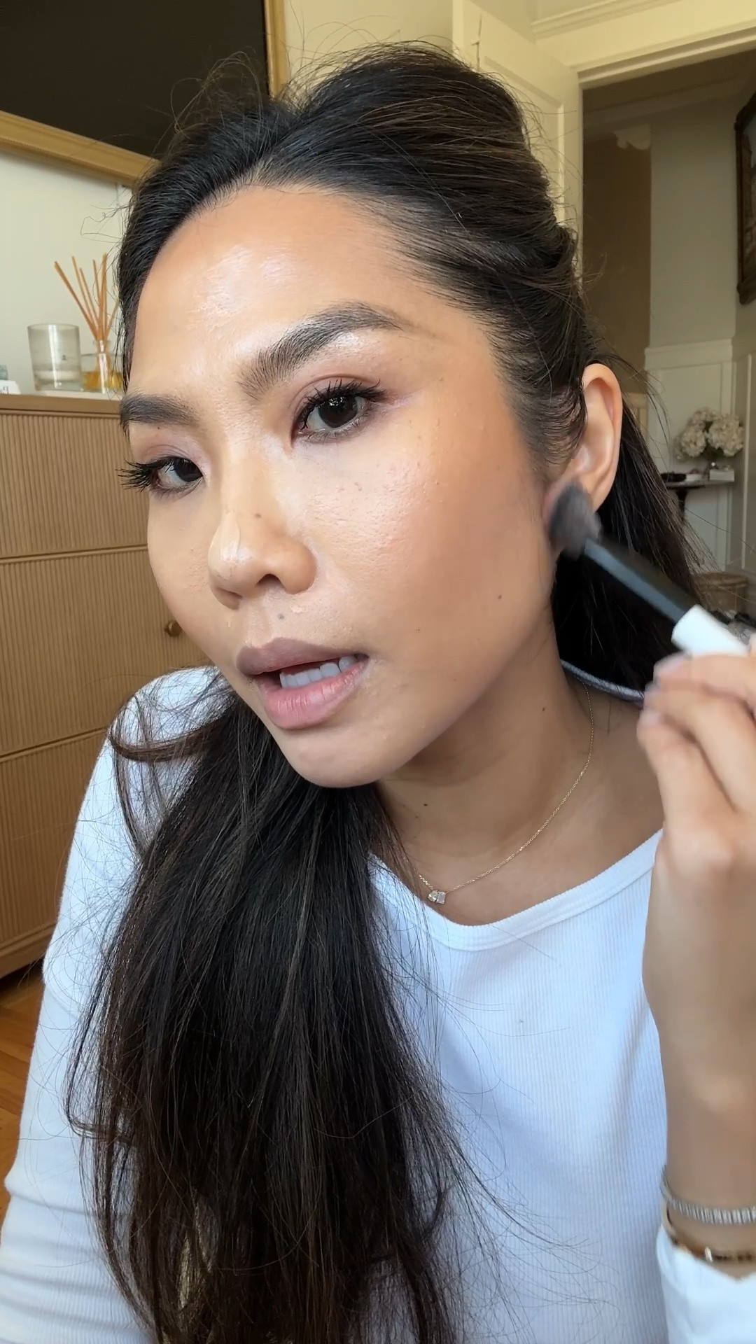 Bronzer combo I’ve been loving! Mix the rhode highlight milk into your bronzer for a lightweight liquid bronzer 

Shades:
Highlight milk - 03
Bronzer - bake 
Blush - shade 11 
Skin tint - 4.5 WN
CT stick - 7.5

#LTKBeauty