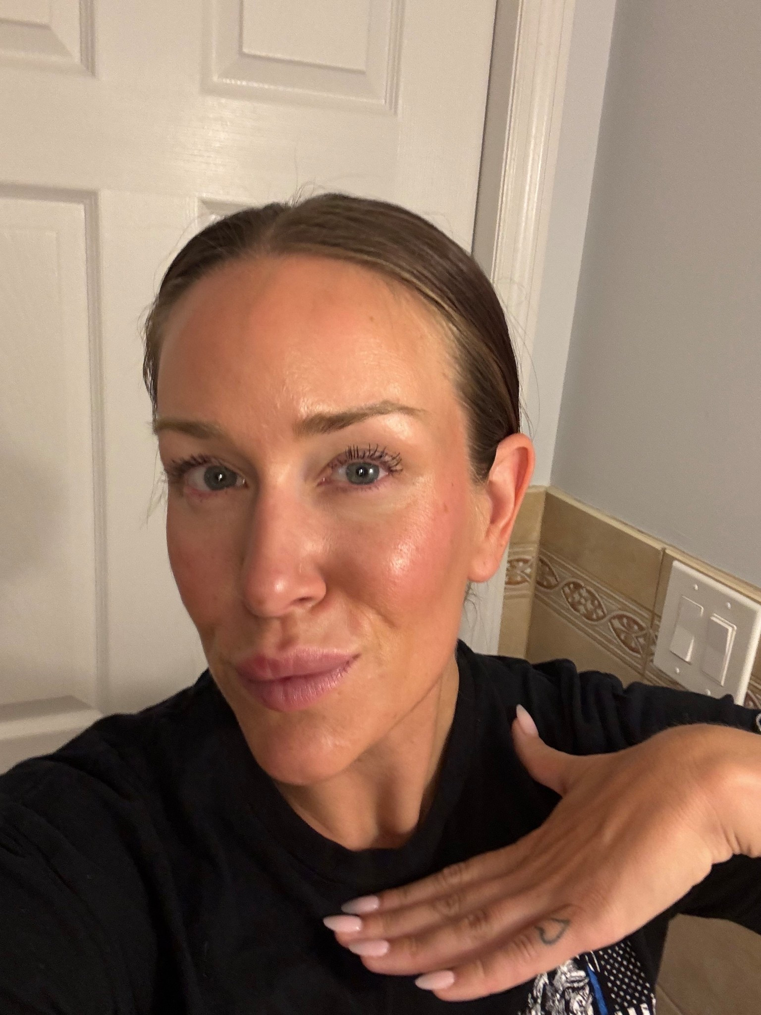 5 minute mom makeup for my work day 
My face was washed and skincare done 

#LTKActive #LTKStyleTip #LTKWorkwear