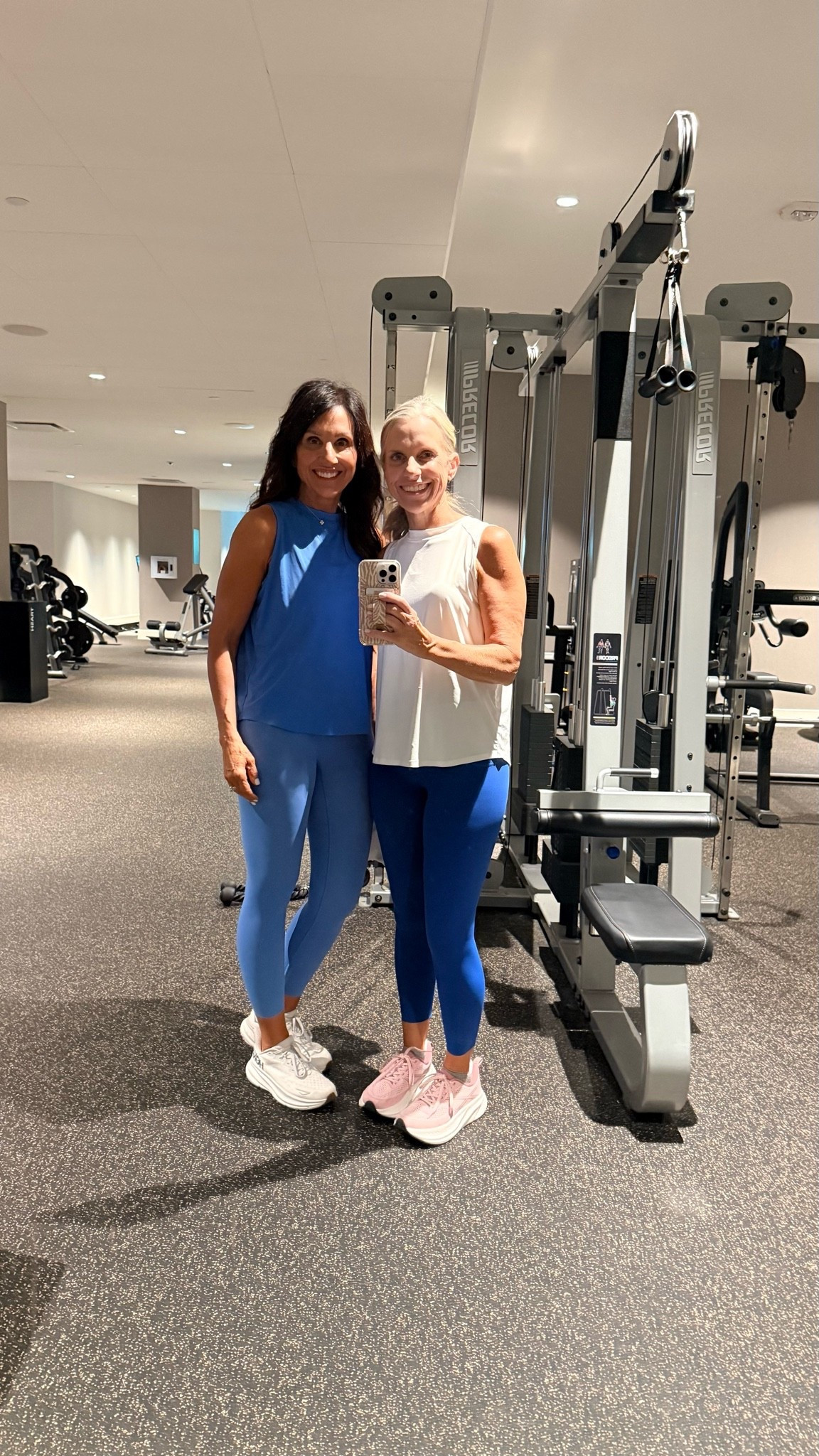 We love our Spanx!!!! We’re both wearing the same leggings and tops in different colors 
@Spanx 
Wearing small leggings and tops

#LTKCon #LTKActive #LTKfitnessgoals