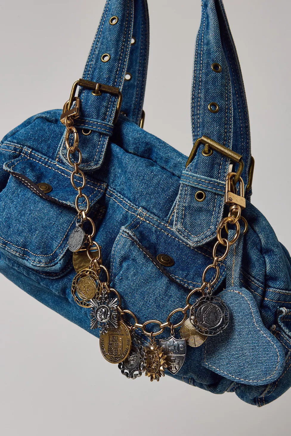 Bewitched Coin Mixed Metal Bag Chain | Urban Outfitters (US and RoW)