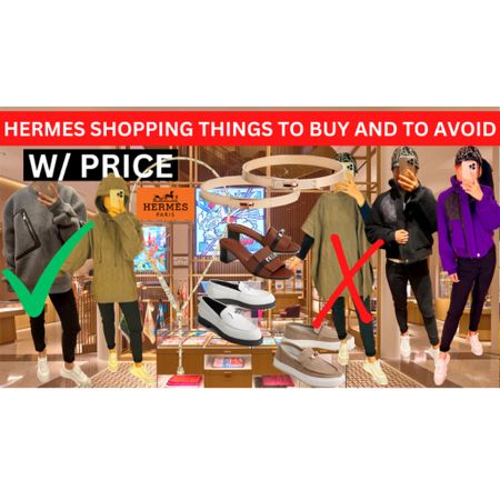 New Video https://youtu.be/awwGE_L5nLw Hermes things to buy and to avoid from Hermes shopping is up on my channel now. It included price details for all new RTW, shoes and fine jewelry etc. What do you think of these new pieces? 

#LTKshoecrush #LTKSeasonal #LTKHoliday
