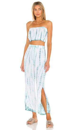 Heatwave Pant Set in Leo Aqua & Stone | Revolve Clothing (Global)