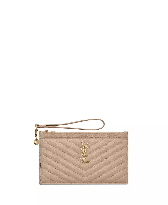 Saint Laurent Monogram Quilted Leather Wallet Clutch Back to results -  Handbags - Bloomingdale's | Bloomingdale's (US)