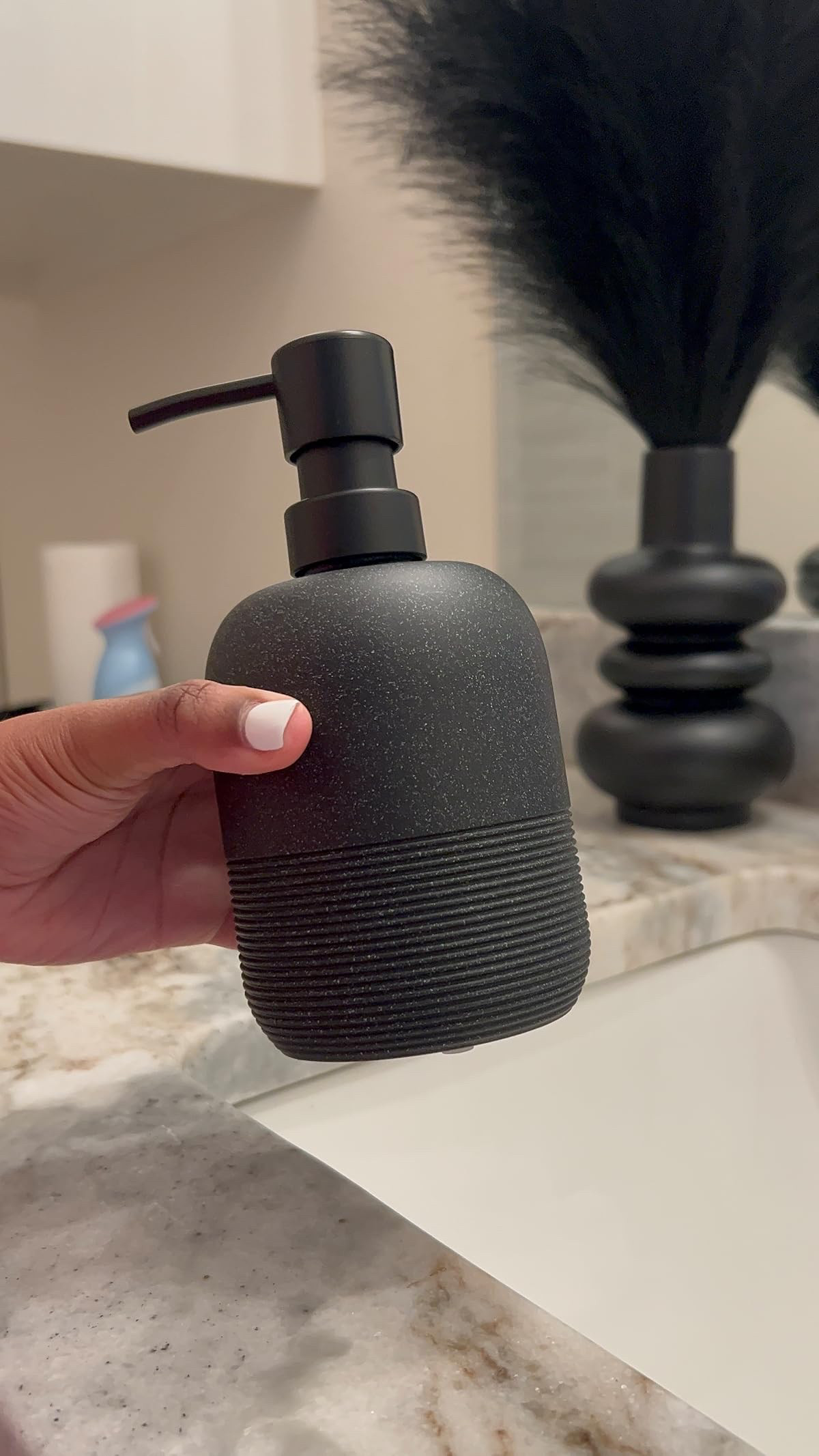 love this bathroom soap dispenser for the guest bathroom 😍 

 #LTKHome