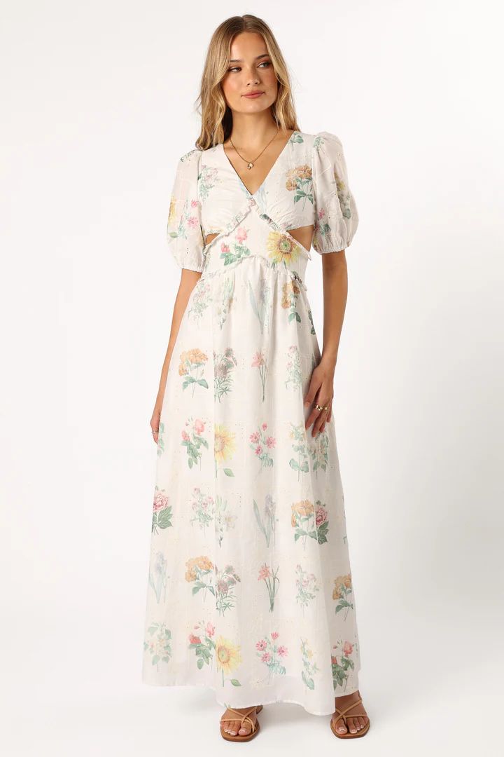 Jemima Puff Shoulder Maxi Dress - Floral | Petal & Pup (US)