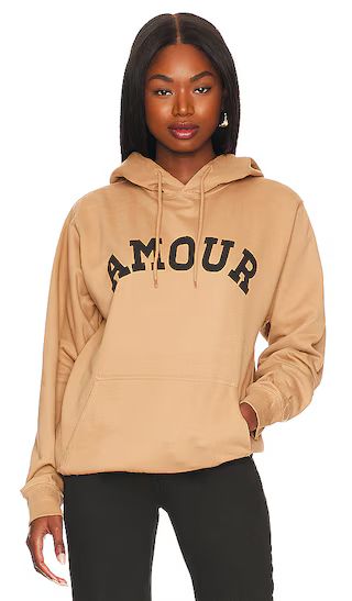Amour Hoodie in Tan | Revolve Clothing (Global)
