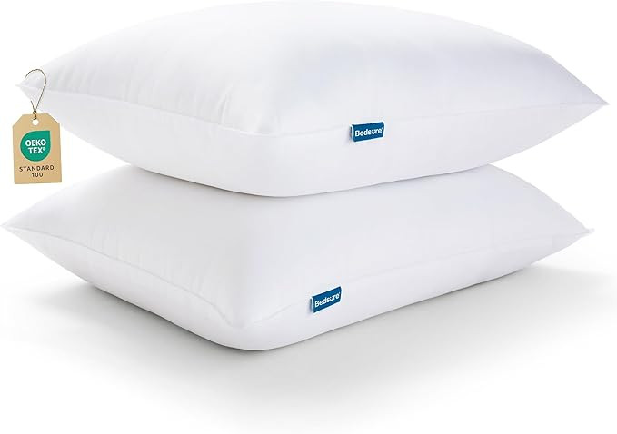 Bedsure Pillows Queen Size Set of 2 - Soft Bed Pillows for Sleeping 2 Pack, Fluffy and Supportive... | Amazon (US)