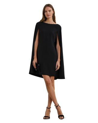 Ralph Lauren Cape Georgette Cocktail Dress  | Bloomingdale's Women | Bloomingdale's (US)