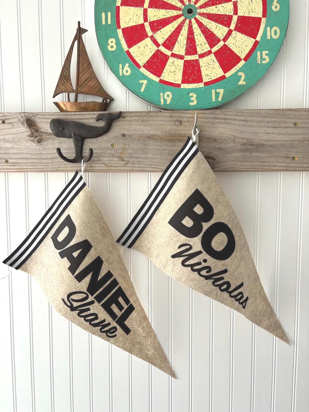 Two Name Personalized Flag, First and Middle Name Pennant, Custom Name Pennant, Boys Room Decor -... | Etsy (US)