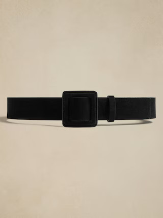 Suede Square Buckle Belt | Banana Republic Factory | Banana Republic Factory