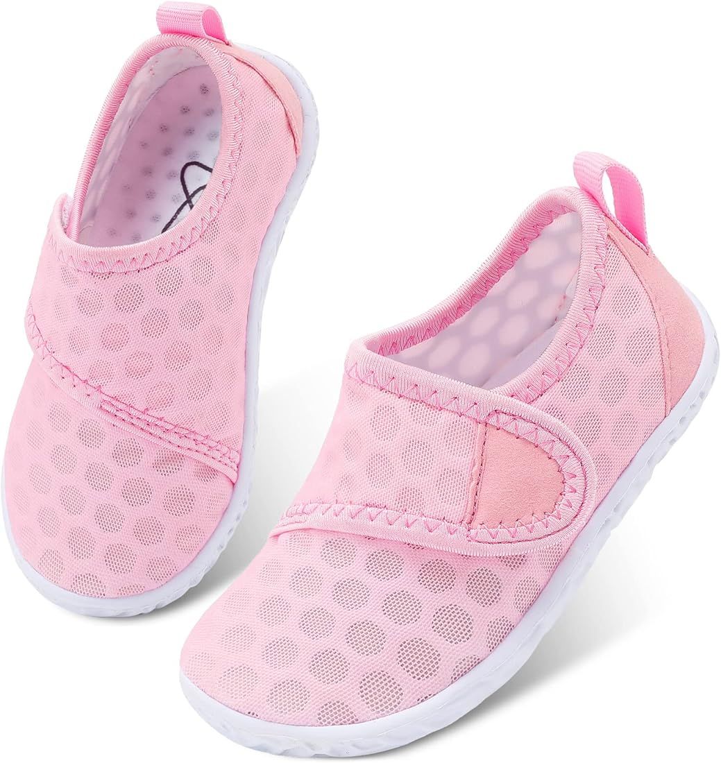 LeIsfIt Toddler Water Shoes Boys Girls Aqua Socks Kids Outdoor Quick-Dry Breathable Swim Shoes Li... | Amazon (US)