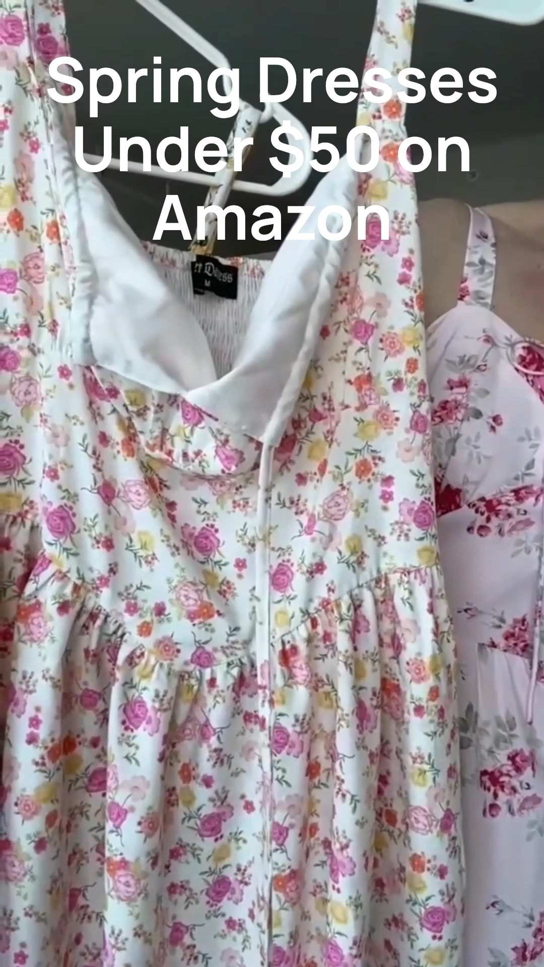 Spring dresses under $50 from Amazon! Also included a super cool blue and white floral top for festival season and spring  

#LTKStyleTip #LTKFestival #LTKWatchNow