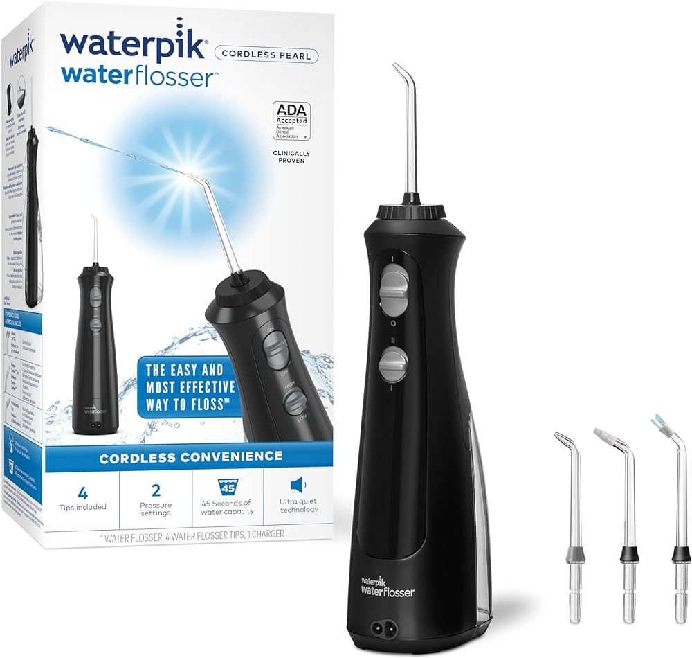 Waterpik Cordless Pearl Water Flosser Rechargeable Portable Water Flosser for Teeth, Gums, Braces... | Amazon (US)