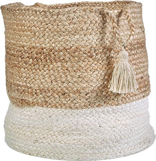 LR Home Montego Decorative Storage Basket, 15" High, Natural Jute | Amazon (US)