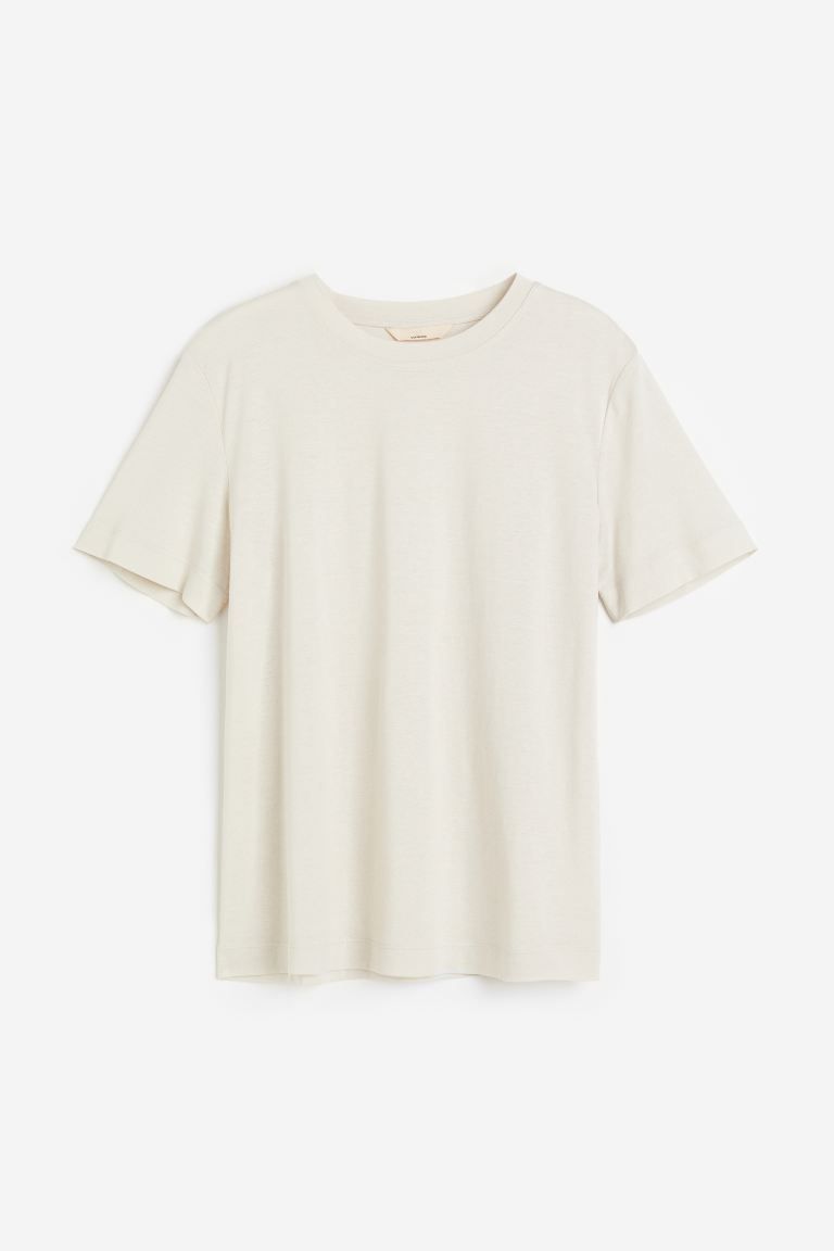 Silk-blend T-shirt | H&M (UK, MY, IN, SG, PH, TW, HK)