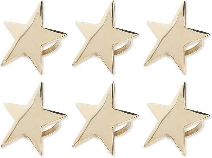 DII Christmas Thanksgiving Holiday Tabletop Décor Collection Decorative Napkin Ring Holder Set, ... | Amazon (US)