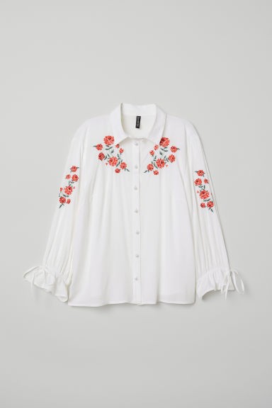 Blouse brodée | H&M (FR, IT, ES, PT, BE)