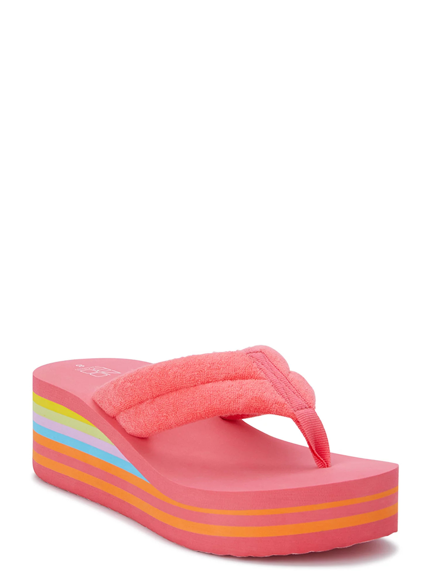 No Boundaries Junior's Terry Platform Wedge | Walmart (US)