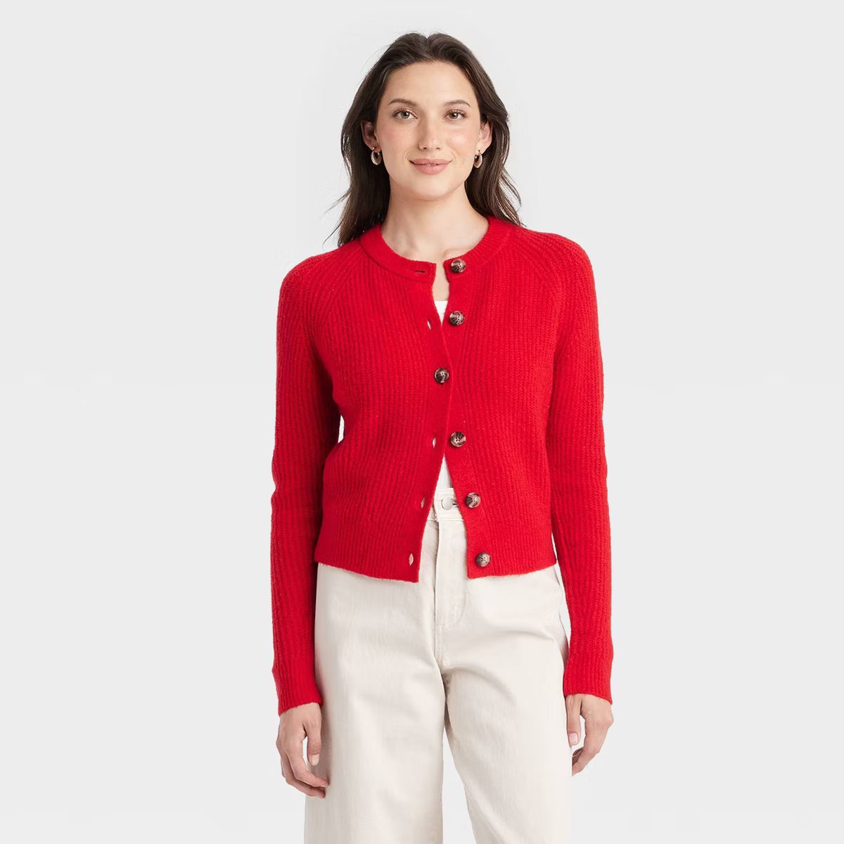 Women's Cozy Knit Button-Front Cardigan - Universal Thread™ | Target