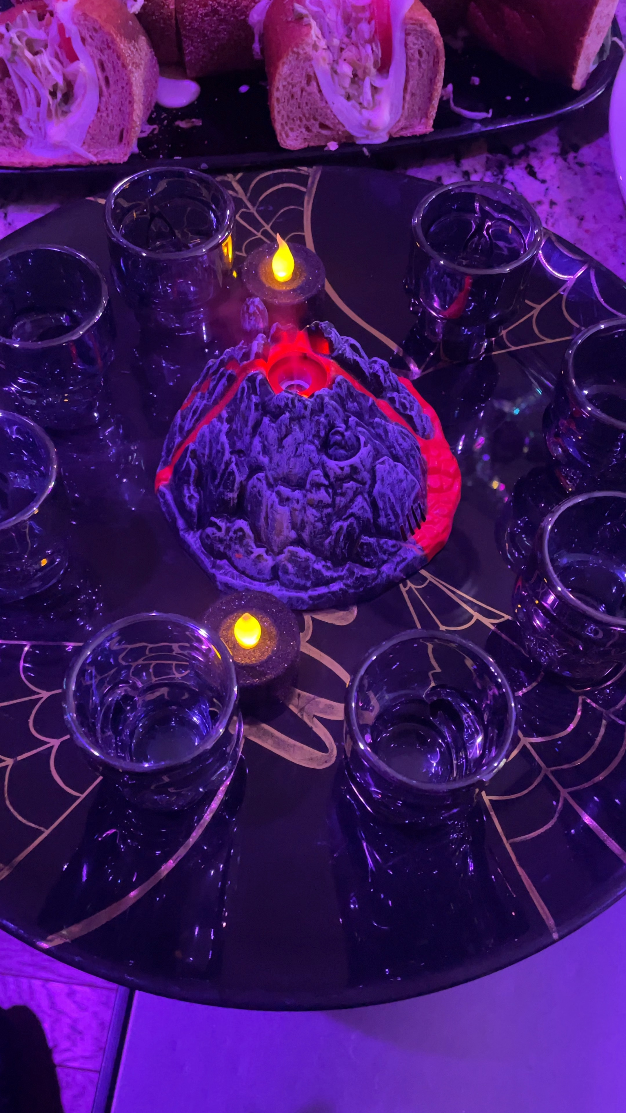 The coolest $10 toy that makes a perfect cake topper or gift for littles. Comes with batteries, a screwdriver and the water bottle to fill the volcano. The water is a mist, not a steam so it doesn't burn. I used it for my Spooky Island Halloween  party, but now it belongs to my three year old and he loves it for his dinosaurs 

#LTKParties #LTKHalloween #LTKKids