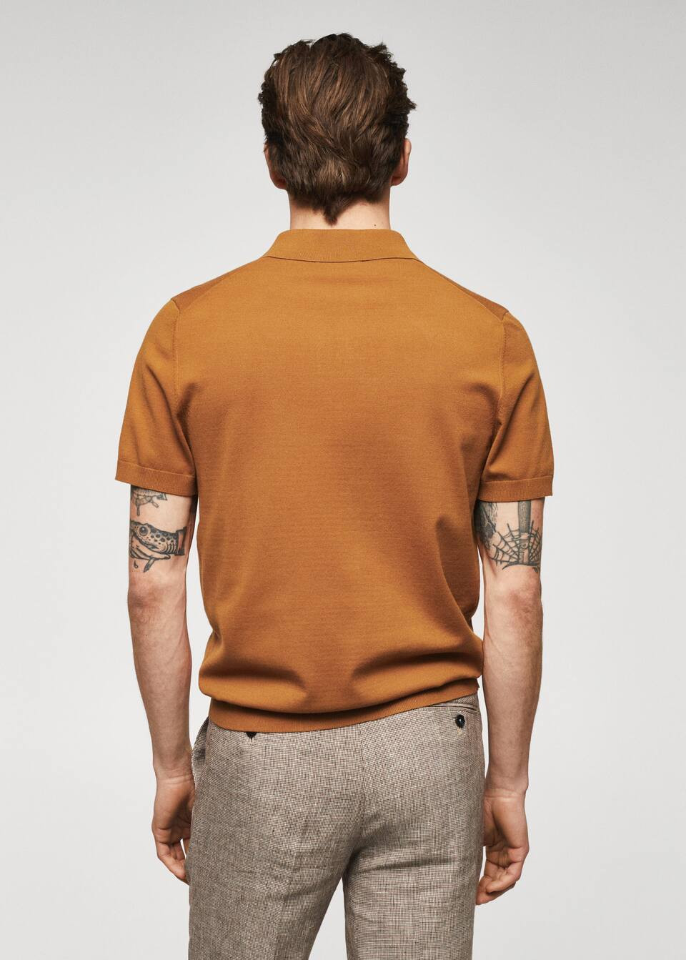Fine-knit polo shirt -  Men | Mango Man USA | MANGO (US)
