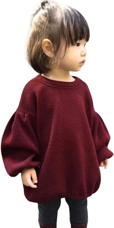 GRNSHTS Baby Girls Loose Long Sleeve Knit Sweater | Amazon (US)