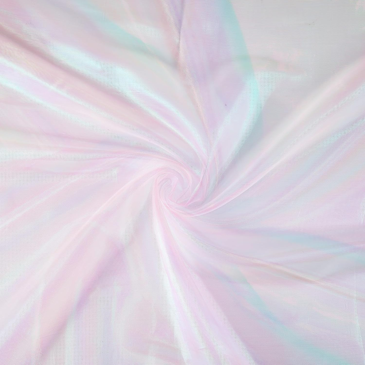Ganeen 11 Yard Iridescent Fabric Organza Fabric, 59" Wide, Pink | Amazon (US)