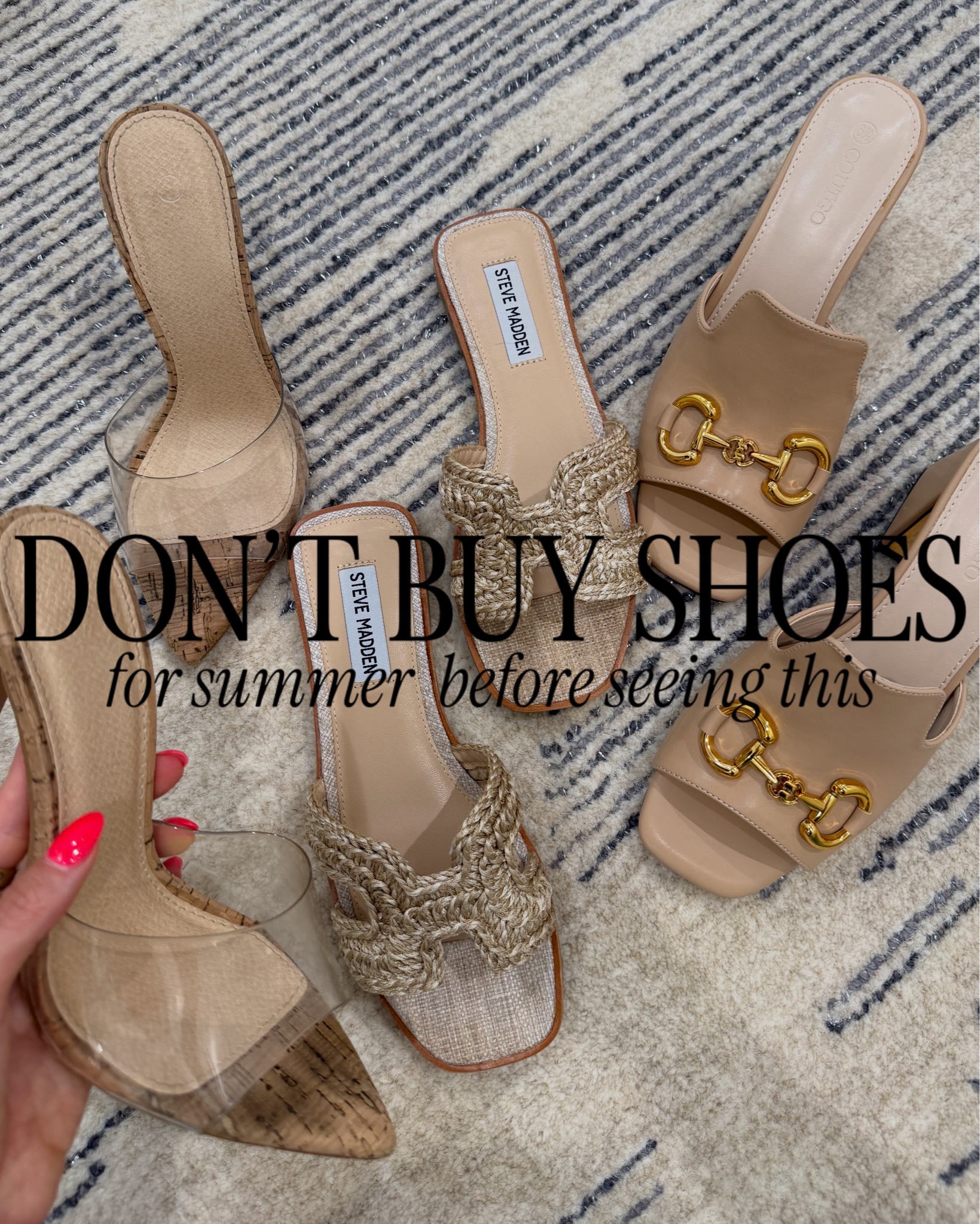 Don’t buy shoes before seeing these 👀 so many good summer shoes I wear all of the time. Most of these are super affordable and look so high end! 

summer shoes, summer sandals, comfy sandals, vacation shoes, neutral sandals, trendy summer shoes, casual summer outfits, cute sandals, affordable summer fashion, everyday summer shoes

#summershoes #summersandals

#LTKSeasonal #LTKOver40 #LTKSaleAlert