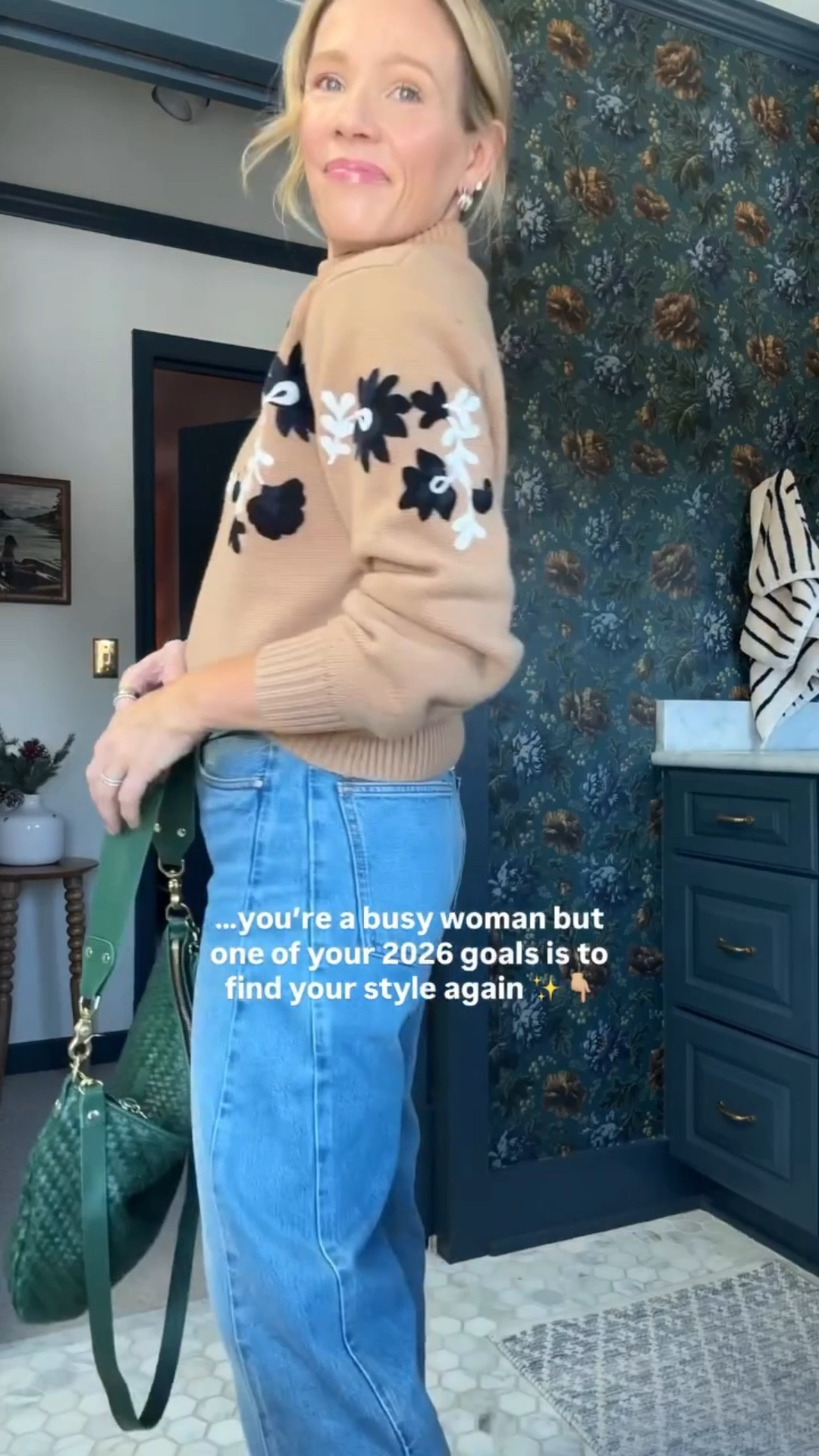 Sized down to xs in Ann Taylor sweater classic length, regular size small in Madewell favorite white tee, Clare V Moyen messenger in evergreen & new flower charm, Heaven Mayhem silver earrings (similar) J.Crew loafers few sizes left linked similar styles, Madewell pieced jeans true to size wearing standard length (5'3"), eby underwear size up to Medium ~ xo, Claire 

#LTKOver40 #LTKootd #LTKgrwm