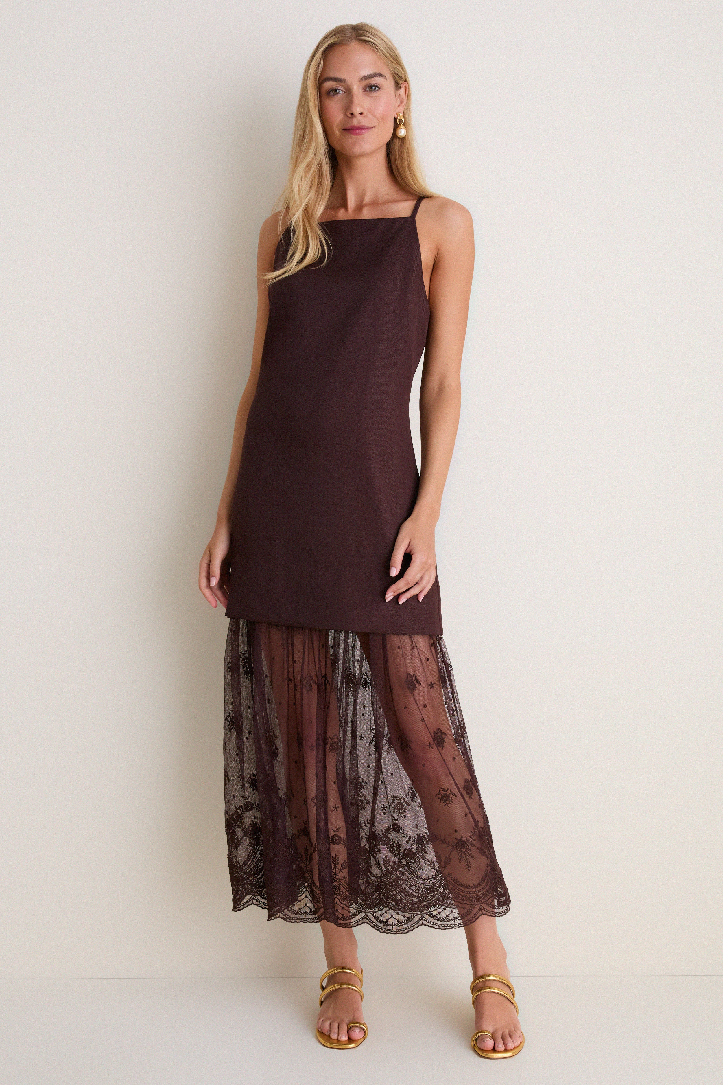 Chocolate Lace Julianne Maxi Dress | Tuckernuck (US)