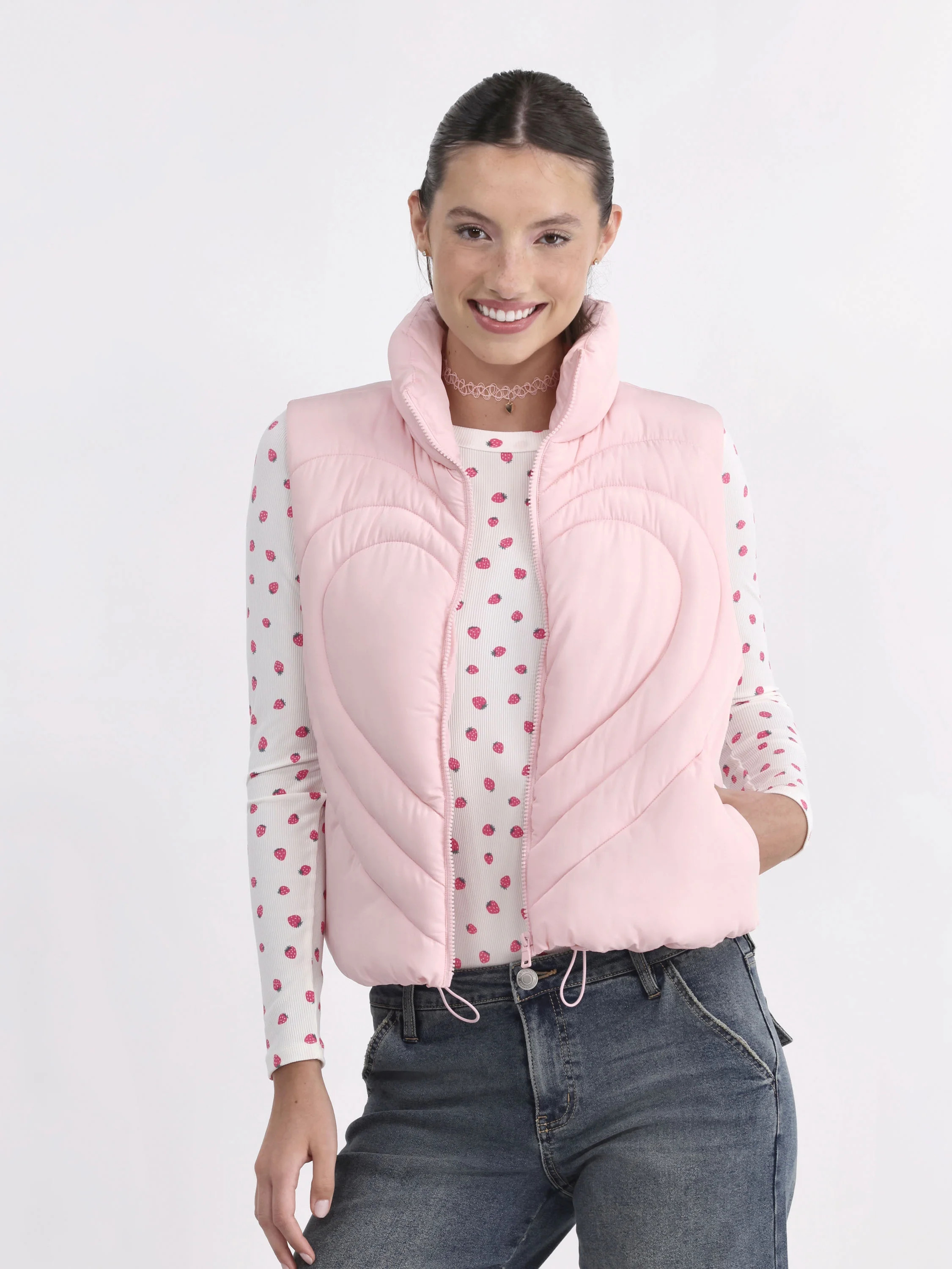 No Boundaries Quilted Puffer Vest, Women's | Walmart (US)