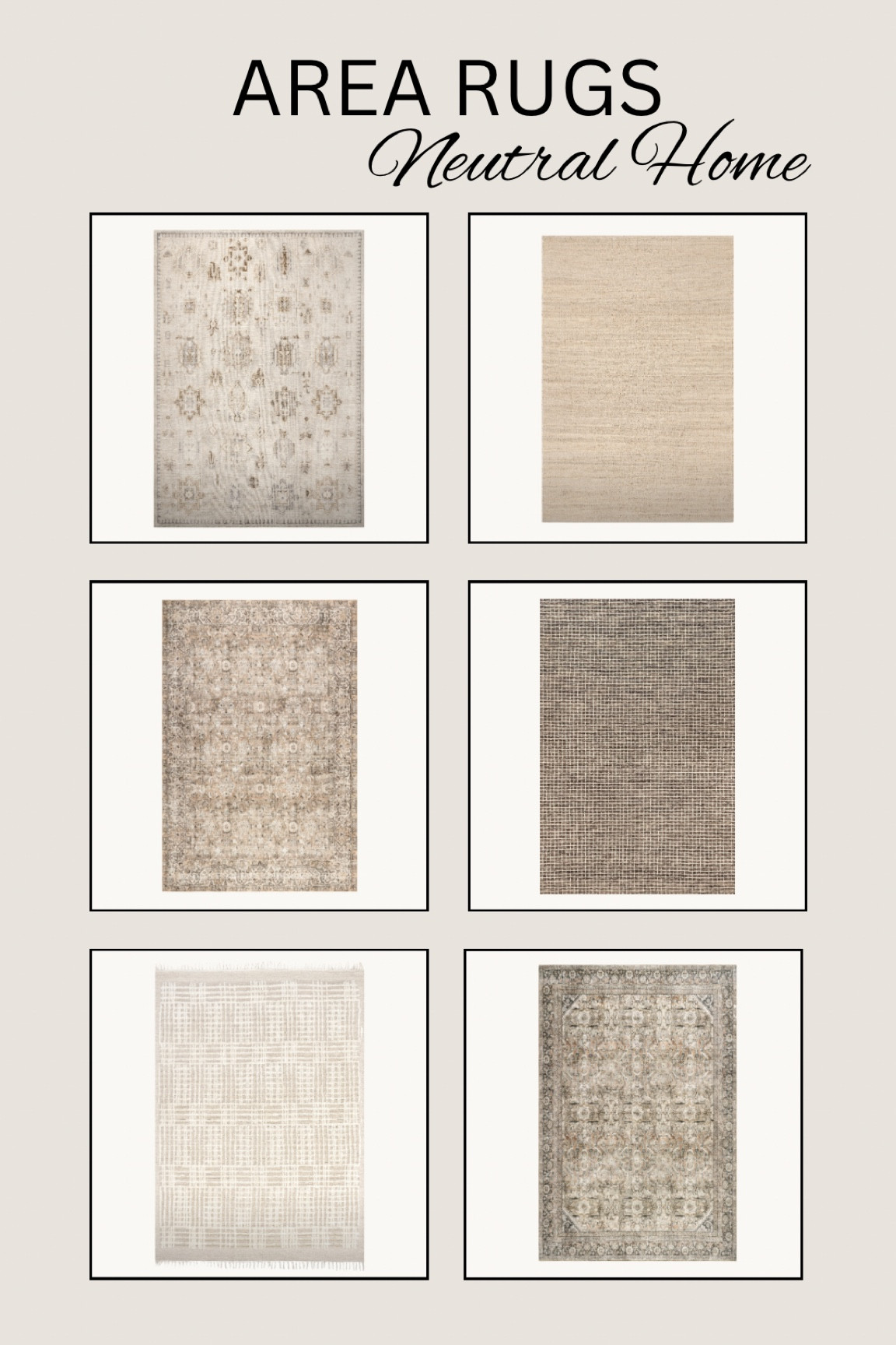 Shop neutral area rugs!

#arearug #rugs #neutralhome #cozyhome #homedecor #cozystyle #bedroom #livingroom 

#LTKcasa

#LTKHome