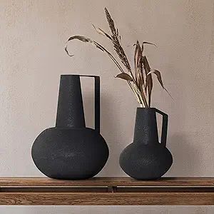 Xally Decorative Set of Two Iron Vases by Night Dove Design | Amazon (US)