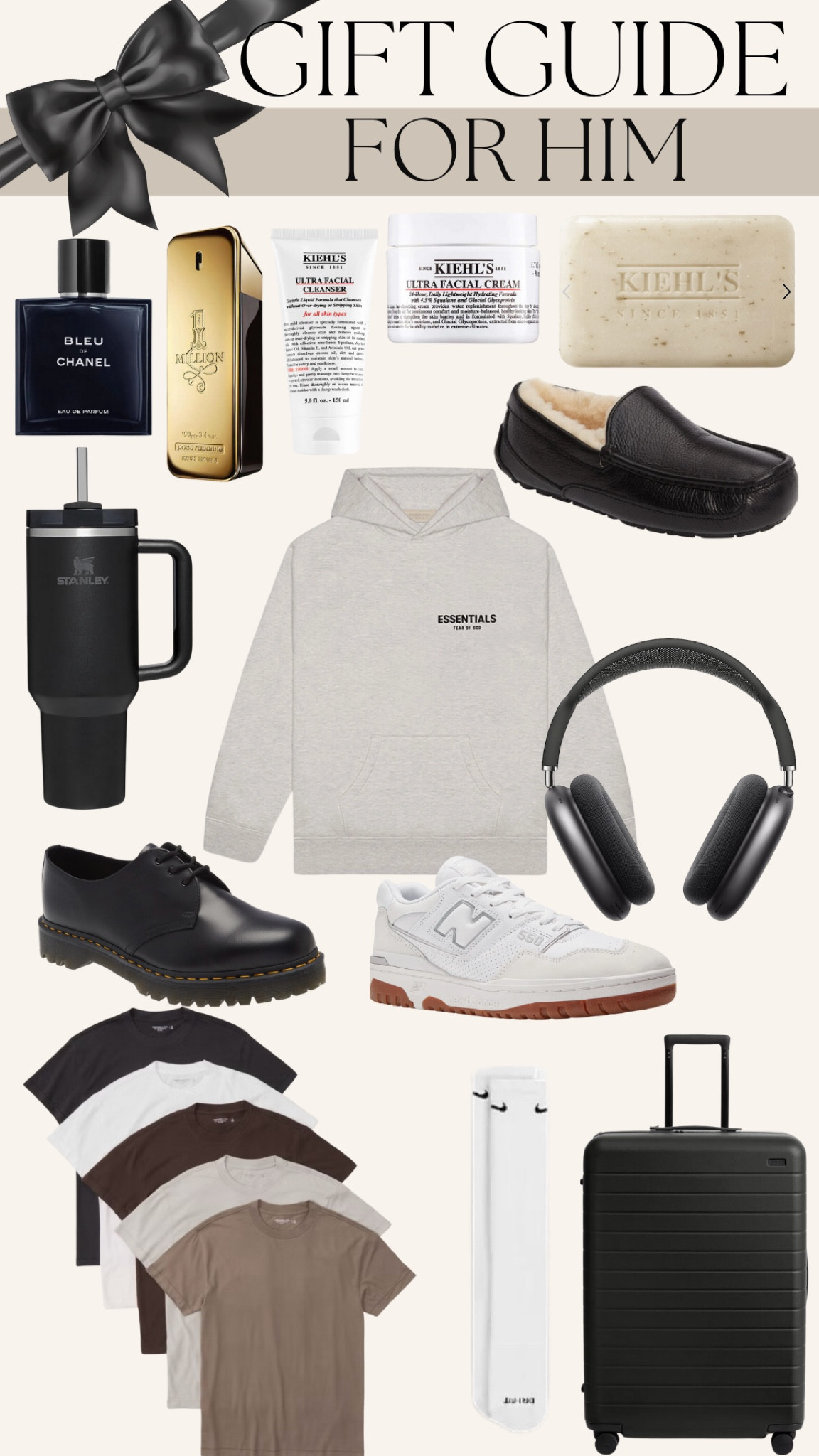 Gift Guide For Him 🖤🧸 all these products my husband either has and loves, or they are on his Christmas list! The two colognes I have linked are my favorite, he loves them too! 

#LTKHoliday #LTKGiftGuide #LTKHolidaySale