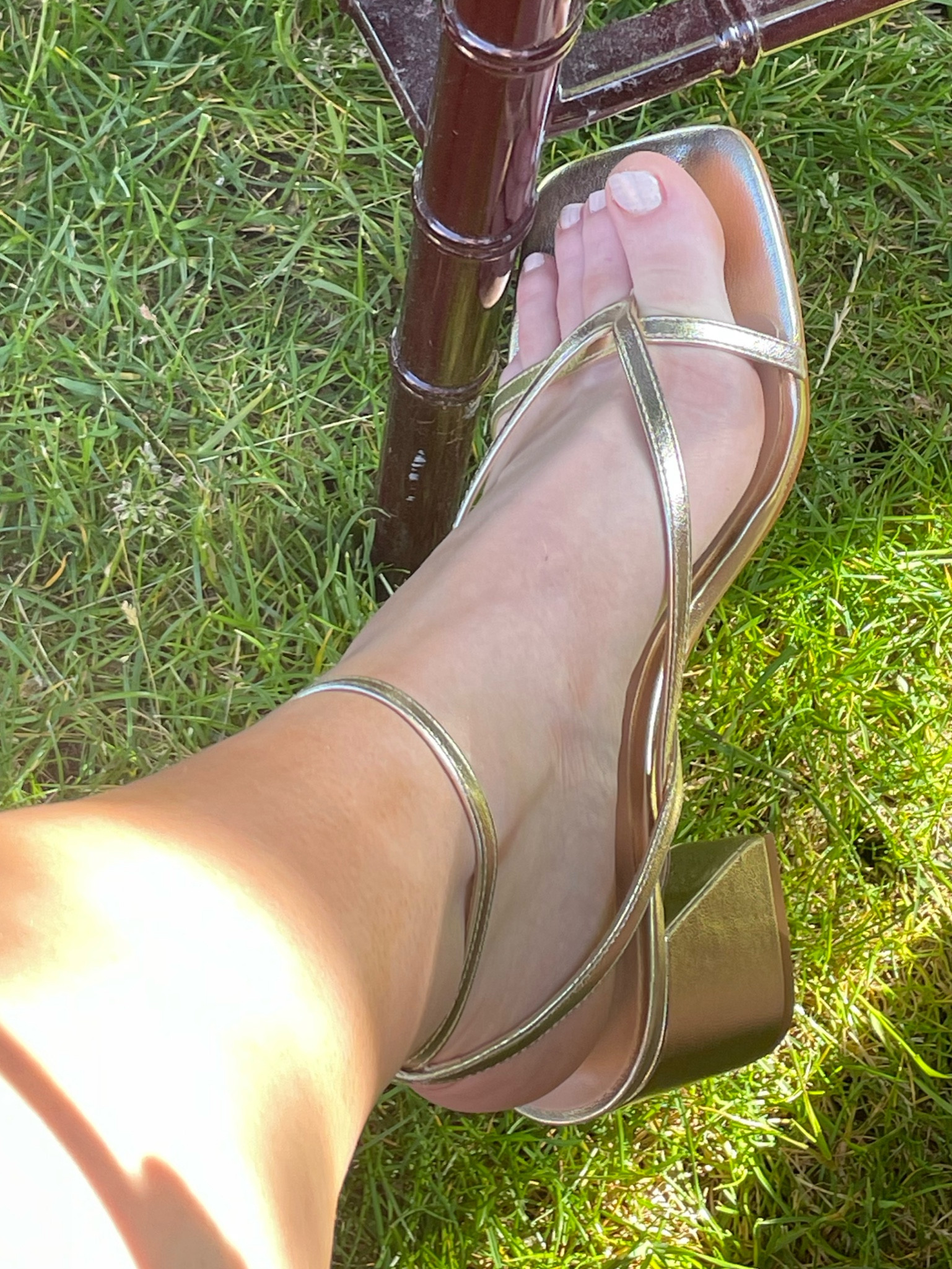gold chunky heel sandals for a wedding

#LTKshoecrush #LTKunder100 #LTKwedding