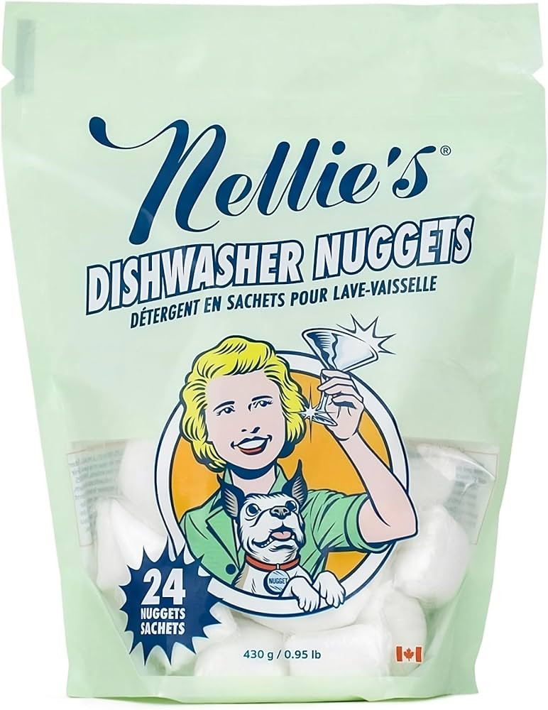Nellie's Dishwasher Nuggets - 24 Pack - Dishwasher Detergent Pods - Plant-Based, Biodegradable Fo... | Amazon (CA)