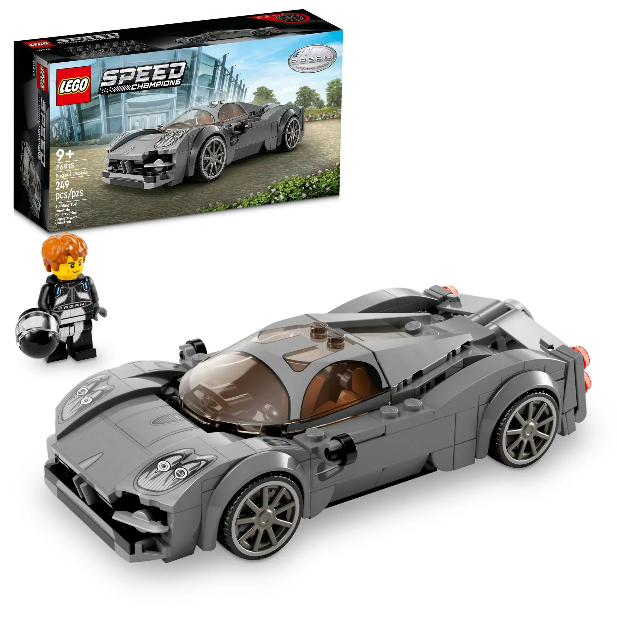 LEGO Speed Champions Pagani Utopia 76915 Race Car Toy Model Building Kit, Italian Hypercar, Colle... | Walmart (US)