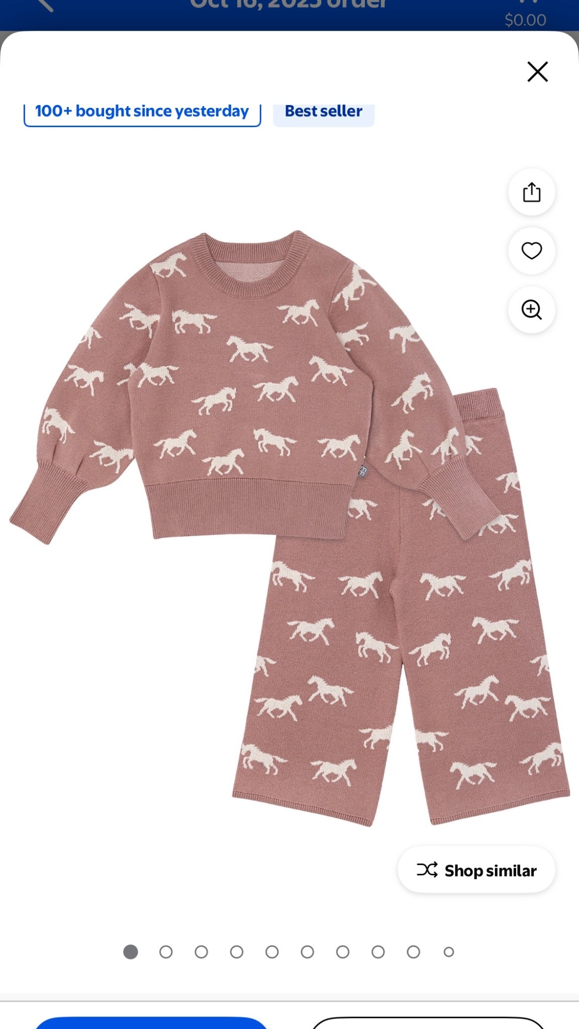 This super cute toddler girl set is only $8 bucks! Compared to $18!! Get it before it sells out! Limited sizes 