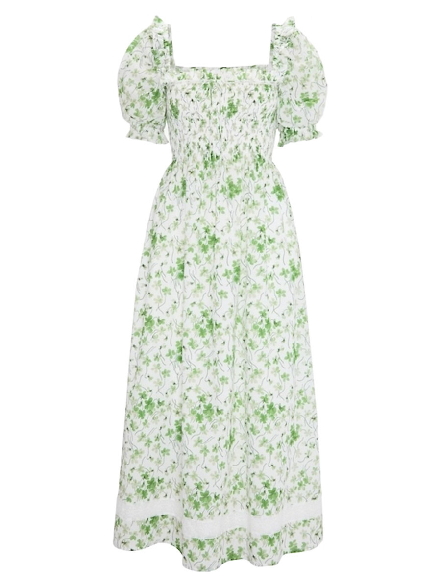 Women's The Scarlett Nap Dress - Green Sweet Peas - Size XXXXL | Saks Fifth Avenue