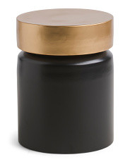 18in Two Tone Metal Side Table Stool | Bedroom | Marshalls | Marshalls
