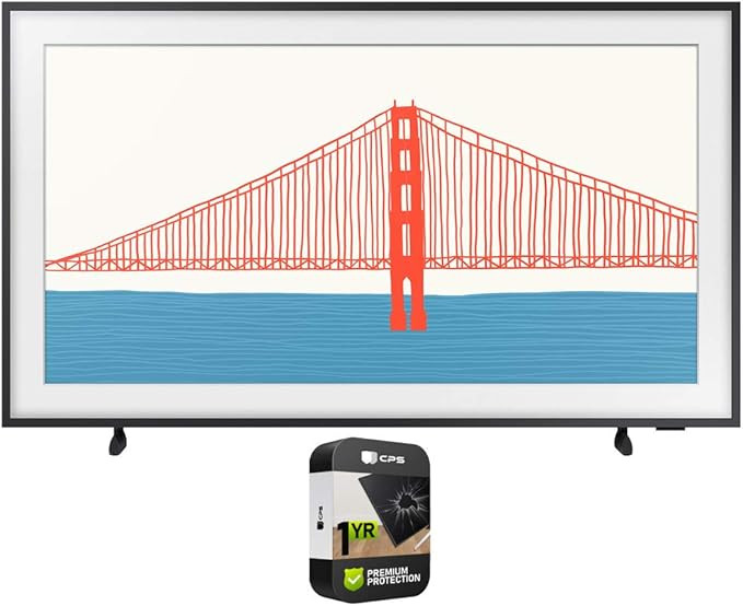 Samsung QN50LS03AAFXZA 50 Inch The Frame TV 2021 Bundle with Premium 1 Year Extended Protection P... | Amazon (US)