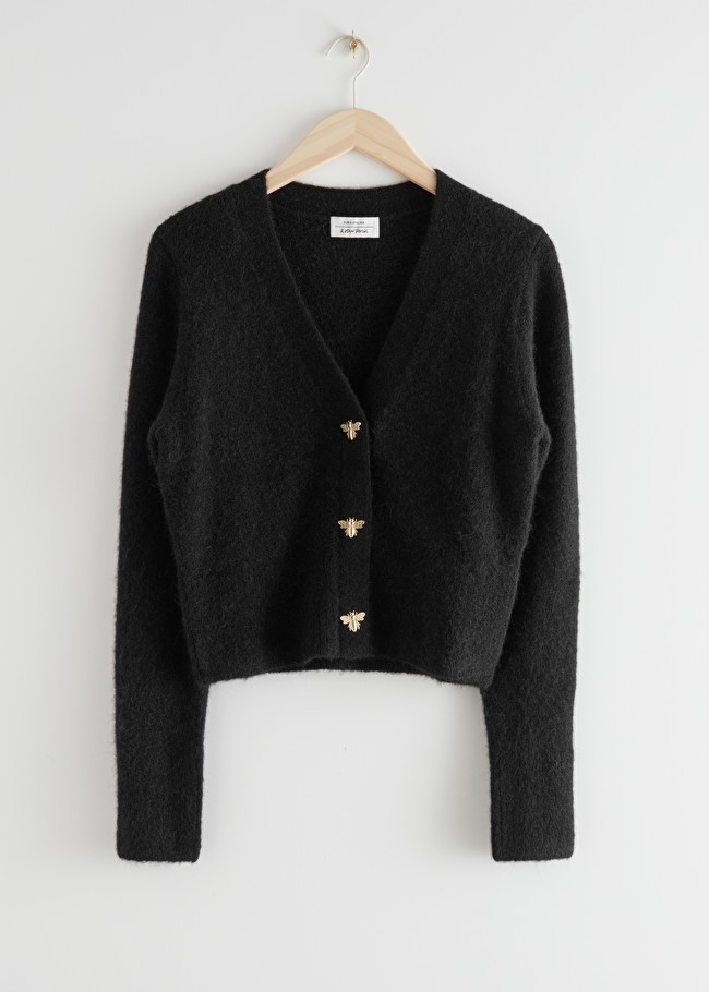 Bee Button Alpaca Blend Cardigan | & Other Stories (EU + UK)