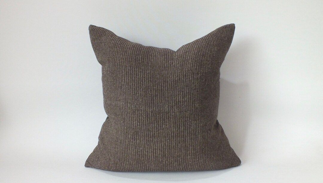 Brown  Striped Sofa chair  Pillow Cover Fabric decorative cushion Throw Pillows Home decor Ottoma... | Etsy (US)