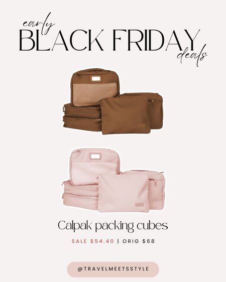 My favorite CALPAK packing cubes are currently 20% off! There are five  different sizes included in this set and they have a water resistant envelope pouch. Comes in a ton of different colors and prints and on sale for $54.40 (reg $68) If you’re looking for the perfect travel gift for her, now is the time to buy! 

#LTKsalealert #LTKtravel #LTKGiftGuide